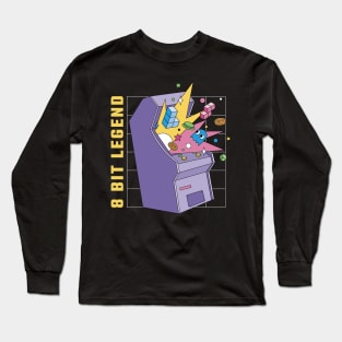 Retro Arcade - 8 Bit Long Sleeve T-Shirt